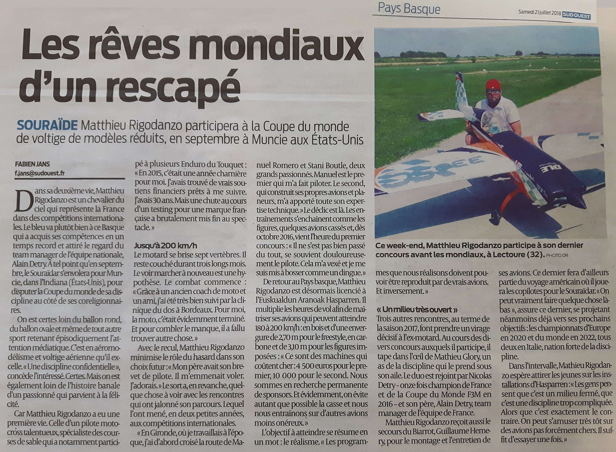 Article Sud-Ouest