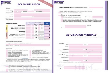 Fiche d'inscription