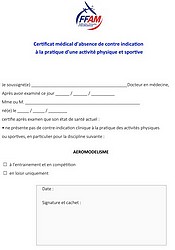 Exemple de certificat médical